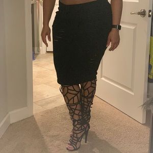 NWT FashionNova Black Casual Lover Skirt Size 1X